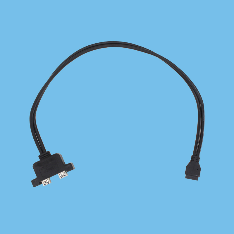 USB-3.0-USB-A-母双---20PIN
