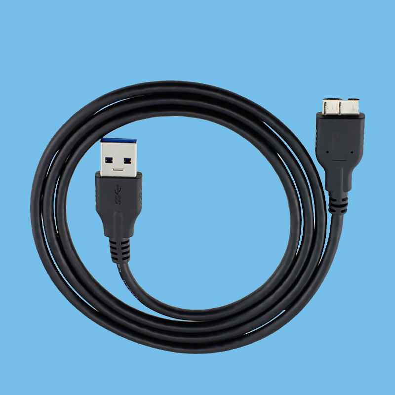 USB-3.0-Male---MICRO-USB-B-90度公头数据线
