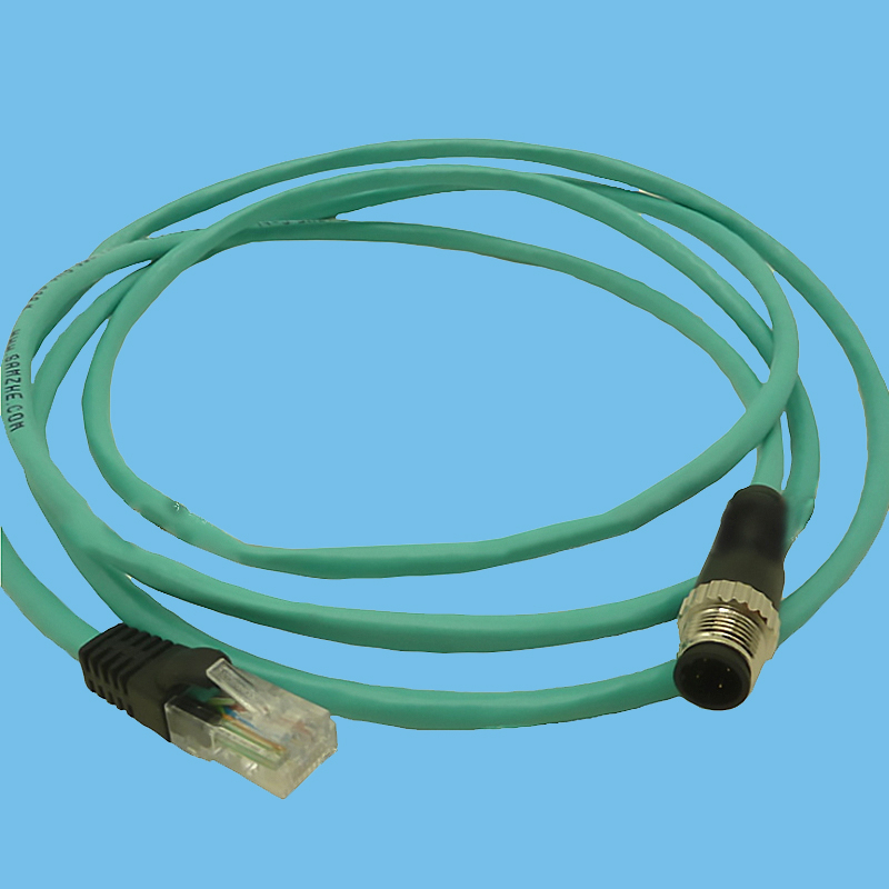 M12 4PIN - RJ45 8P8C 无卤外被