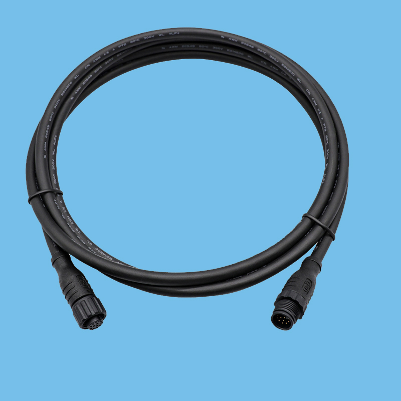M12 12PIN公-母户外LED防水IP68